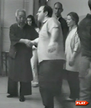 Cheng Man Ching pushing hands with Stanley Israel