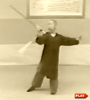 Cheng Man Ching doing Yang Tai Chi Sword Form