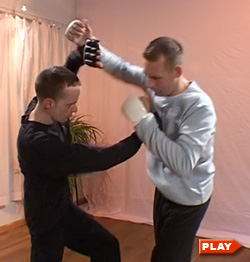 Nils Klug and partner demonstrate Fair Lady at the Shuttle Tai Chi application