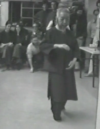 Cheng Man Ching showing Yang short Tai Chi form to class