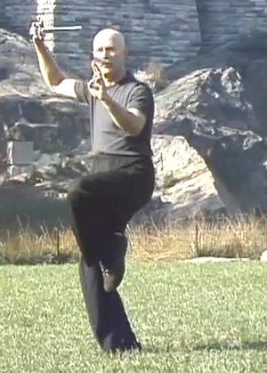 Ken Van Sickle doing the Tai Chi Sword Form