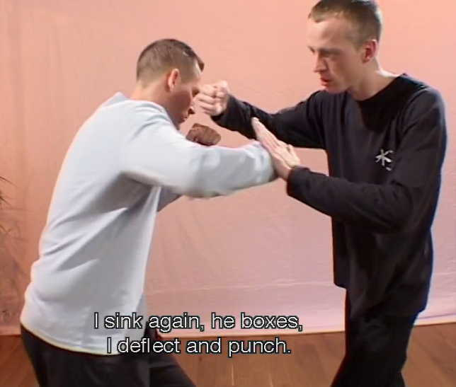 Nils Klug demonstrate Turn and Strike with Back Fist, Chop with Fingers Tai Chi application