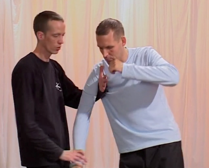 Nils Klug and partner demonstrate Waving Hands in the Clouds Tai Chi application