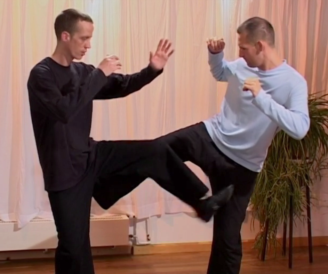 Nils Klug and partner demonstrate Turn Around and Strike with Heel Tai Chi application